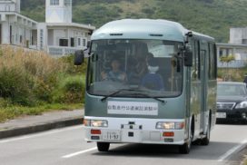 SoftBank, Advanced Smart Mobility Test Self-Driving Bus in Okinawa