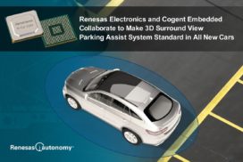 Renesas Partners With Cogent Embedded to Develop 3D Surround View Parking Solution